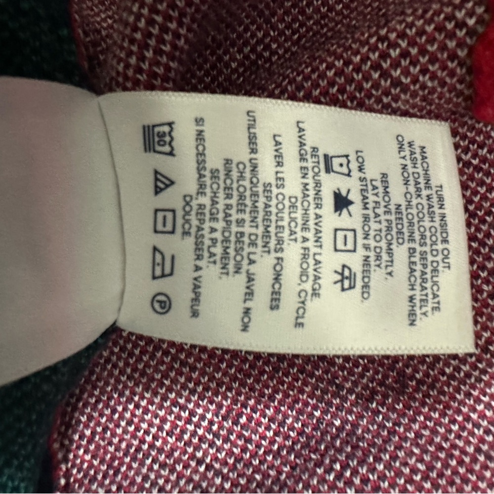 Lands' End Holiday Plaid Cardigan woman’s Small - Picture 5 of 5
